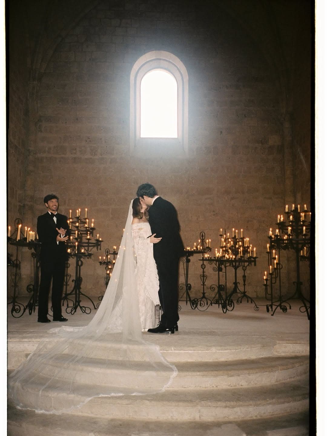 Gothic Glamour: Stella Banderas’ Wedding in Spain Featured Black Calla Lilies and Bridesmaids in Full Noir