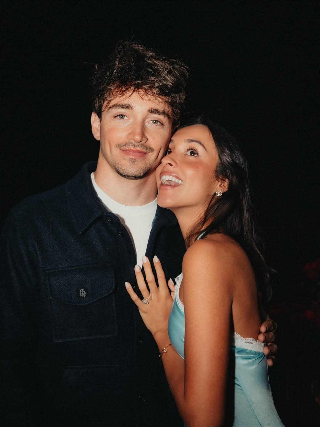 Charles Leclerc and Alexandra Saint Mleux Are Engaged, and F1 Fans Are Officially Spinning Out