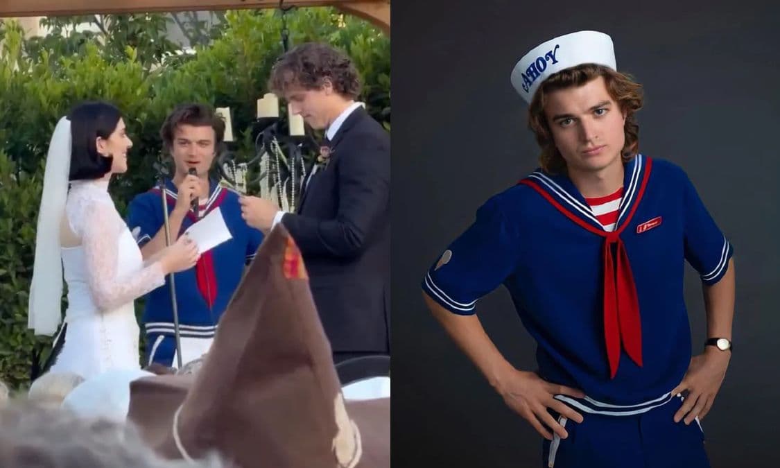 Joe Keery Officiated a Wedding Dressed as Stranger Things’ Steve Harrington Because Why Should Halloween Have All the Fun?