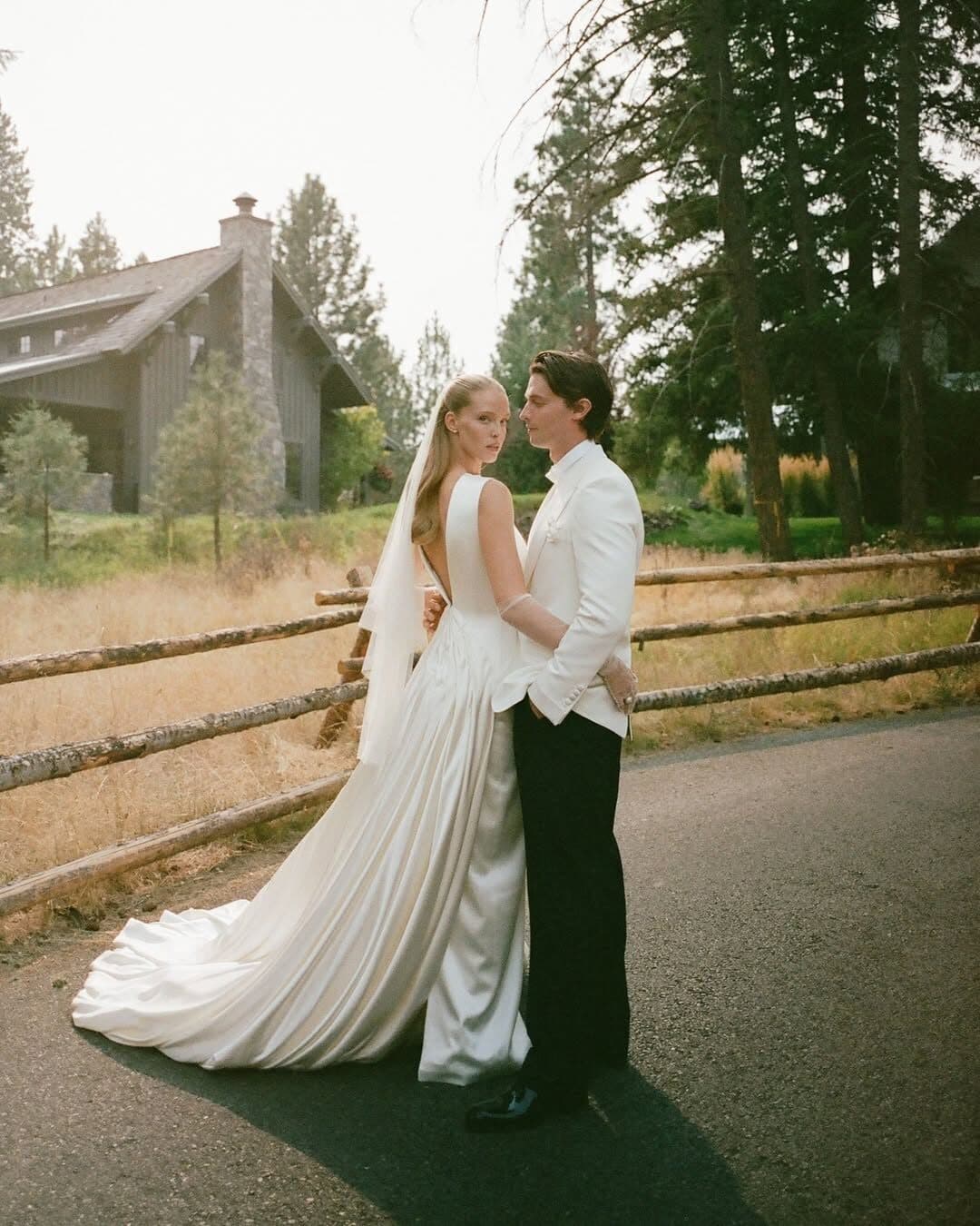 Patrick Schwarzenegger & Abby Champion’s Western Wedding Had a Surprise Mini White Lotus Reunion