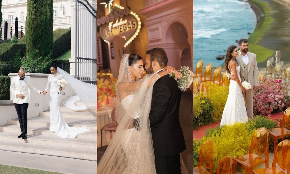 Viral Weddings of the Week: From Dreamy Sunset ‘I Dos’ to Mr Eazi and Temi Otedola’s Three-Country Weddings