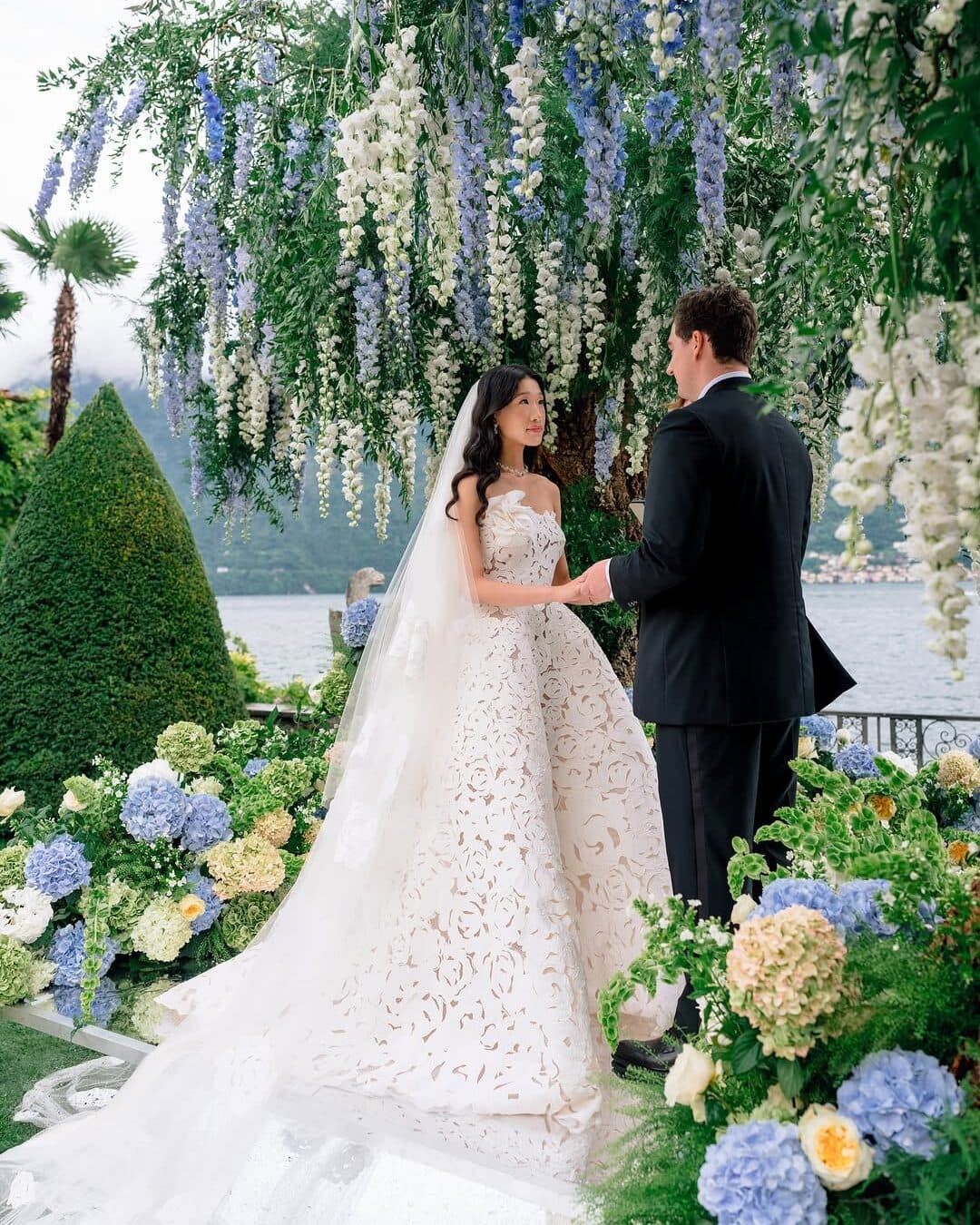 EXCLUSIVE: How Larry Walshe Transformed Becca Bloom’s Wedding Into a Fantasy Garden