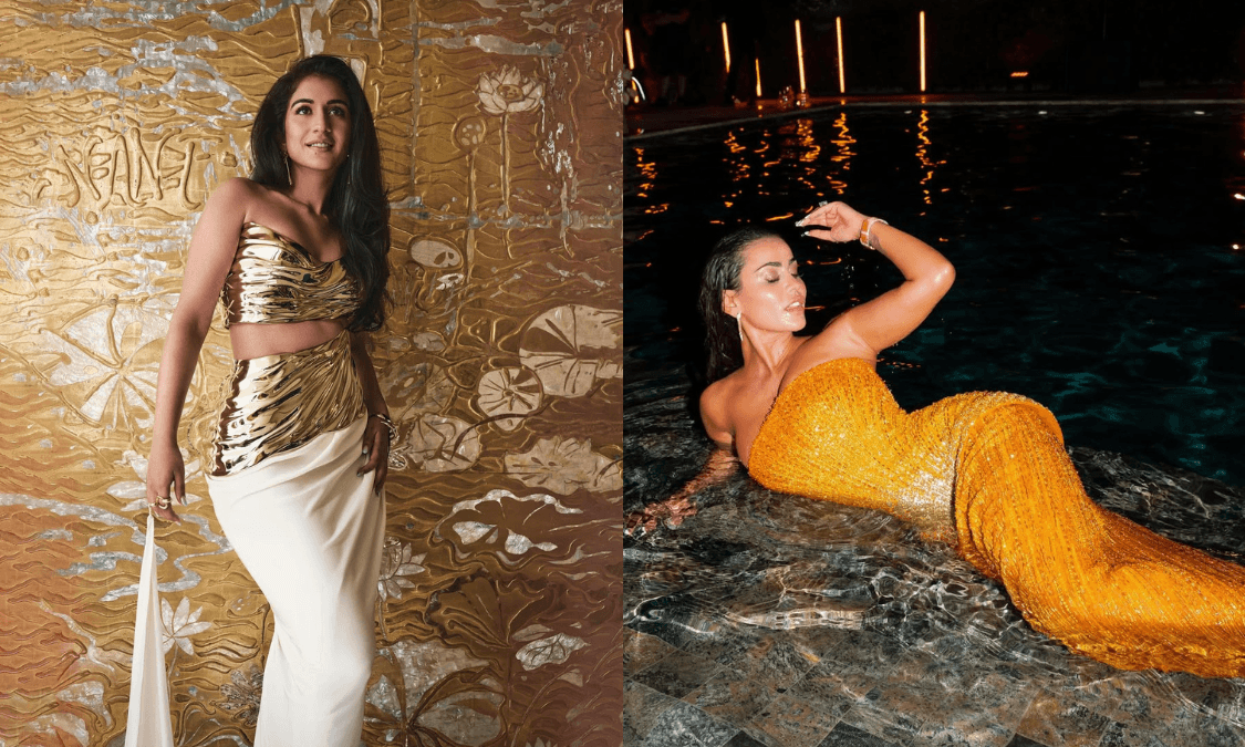 Golden Hour Bridal Trend 2025: Why Brides Are Wearing Gold Dresses for Pre- and Post-Wedding Events