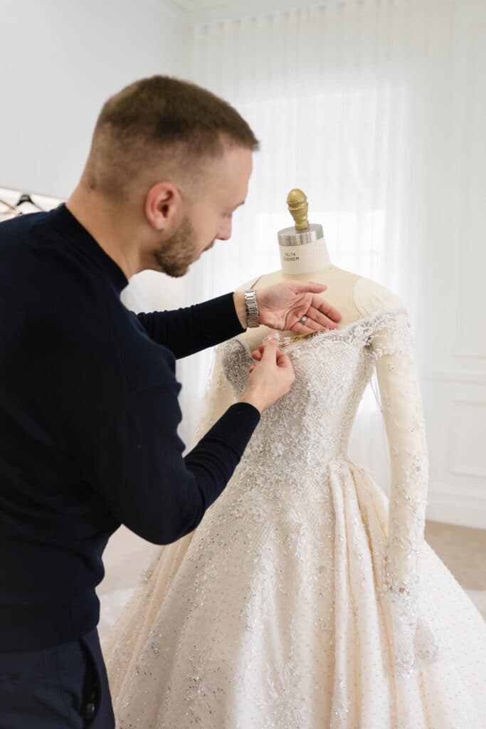 Paolo Sebastian Wedding Gown For Delta Goodrem