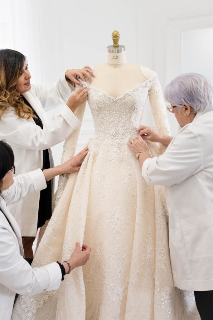 Delta Goodrem's wedding gown by Paolo Sebastian