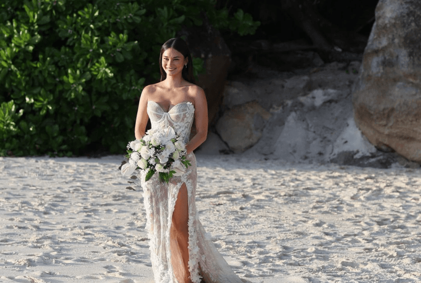Did You Know? Pia Wurtzbach’s Wedding Gown Features a High Slit Because of Jeremy Jauncey