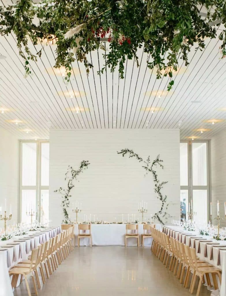 MinImalistic destination wedding themes feature clean and sleek decors and events place