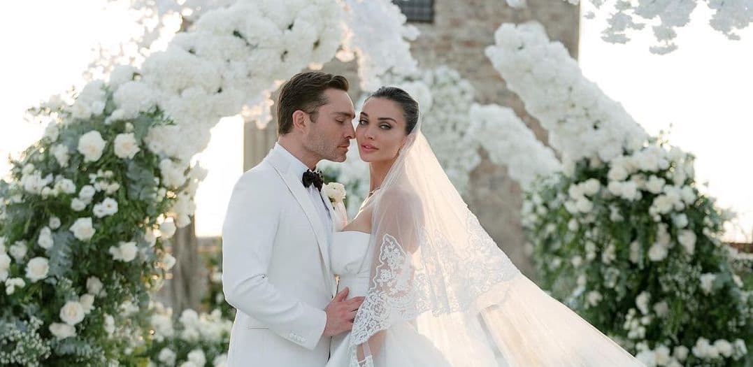 ‘Gossip Girl’ Star Ed Westwick Weds Amy Jackson in a Stunning Destination Wedding in Campania, Italy 
