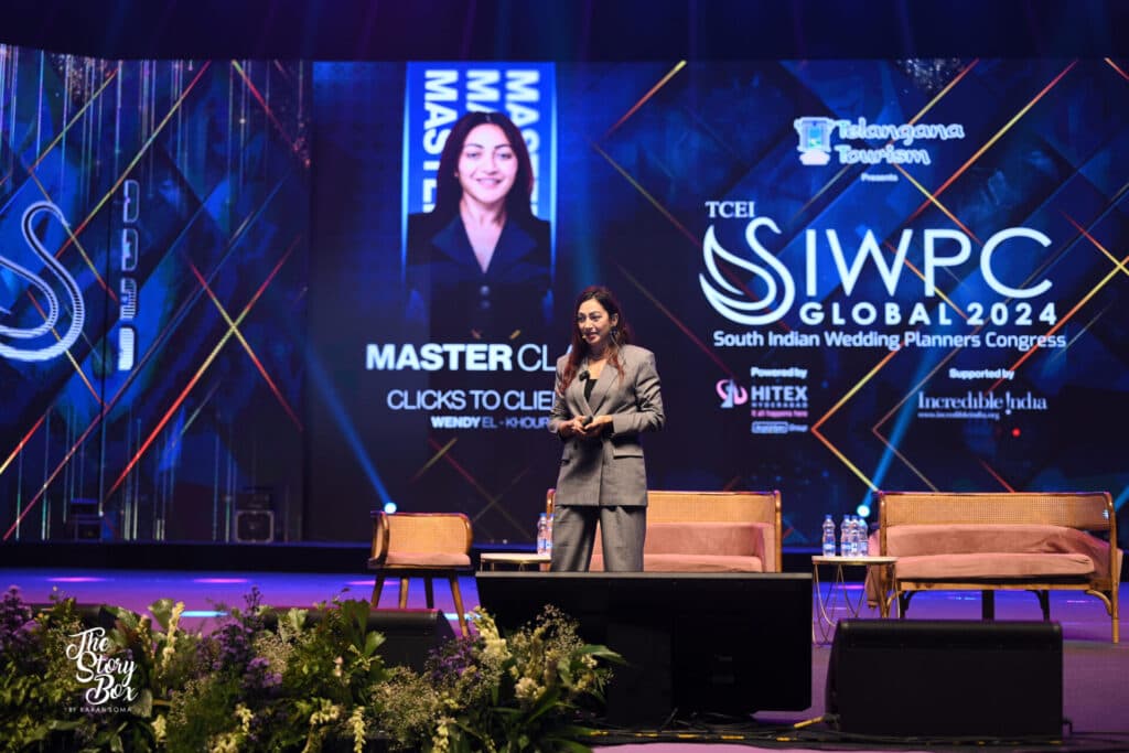 Wendy El-Khoury At The South Indian Wedding Planners Conference In India