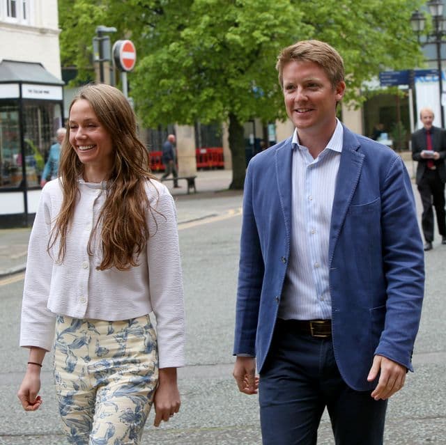 Hugh Grosvenor and Olivia Henson 