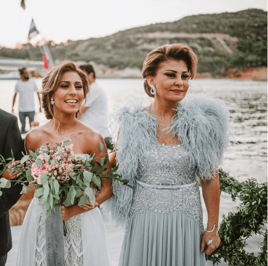 mother daughter wedding greece