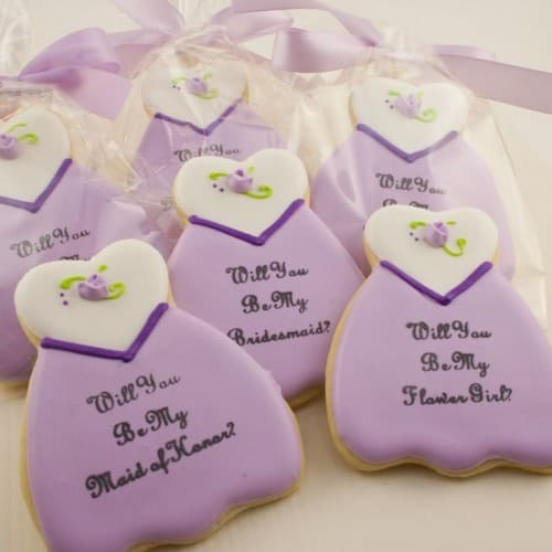 will you be my bridesmaid cookie 
