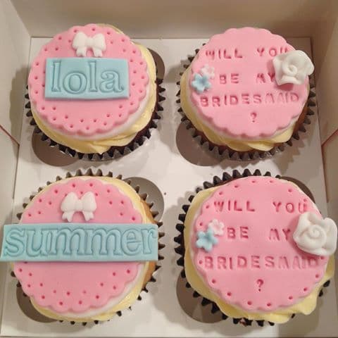 be my bridesmaid cupcakes