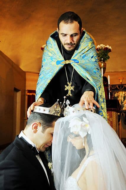 Armenian Wedding Ceremony- the Crowning of the Bride &amp; Groom: 
