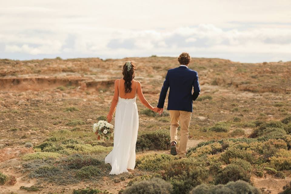 clifftop wedding