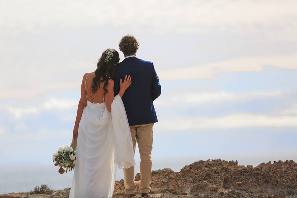 clifftop wedding