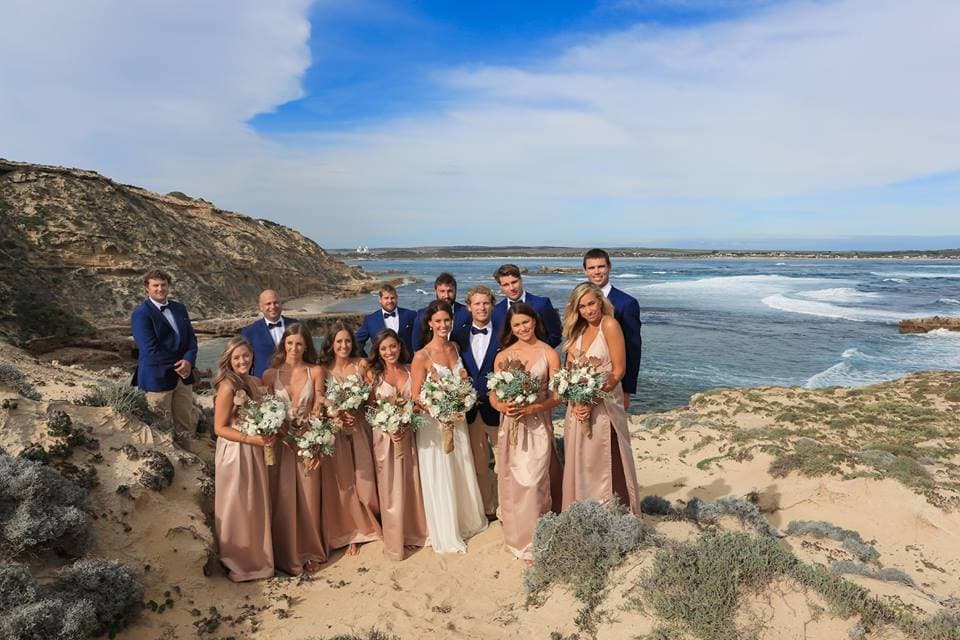 clifftop wedding