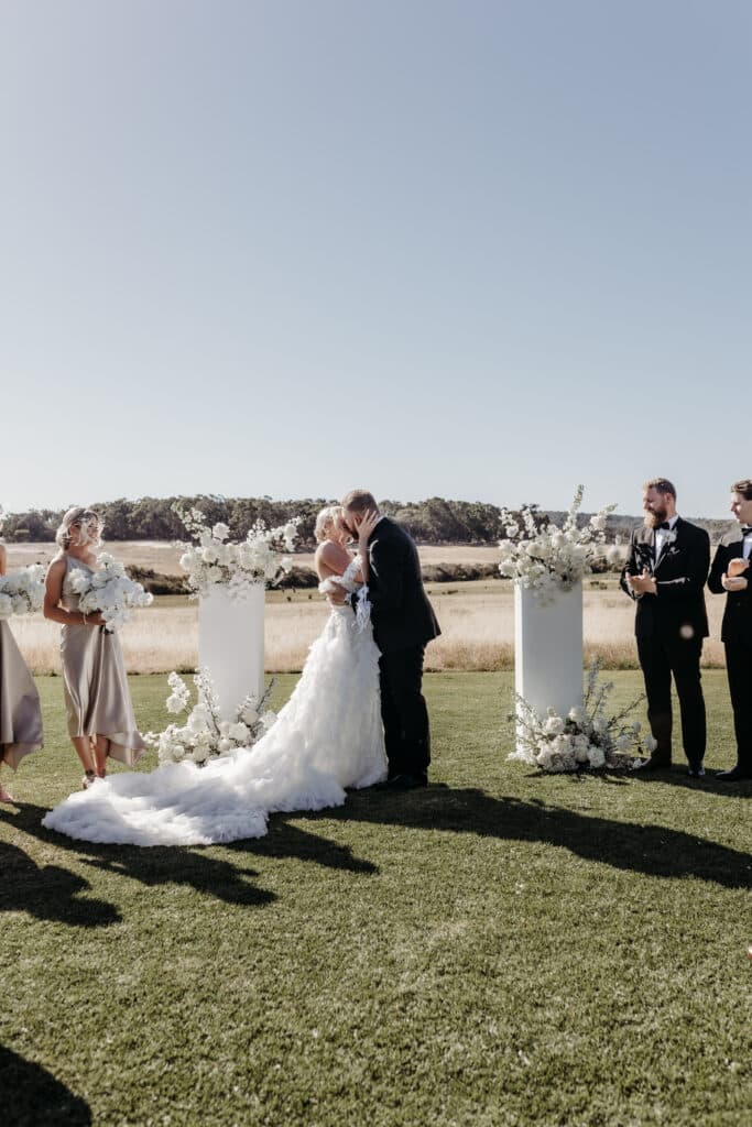 This Couple Had A Classic Monochromatic Farm Wedding in Western Australia