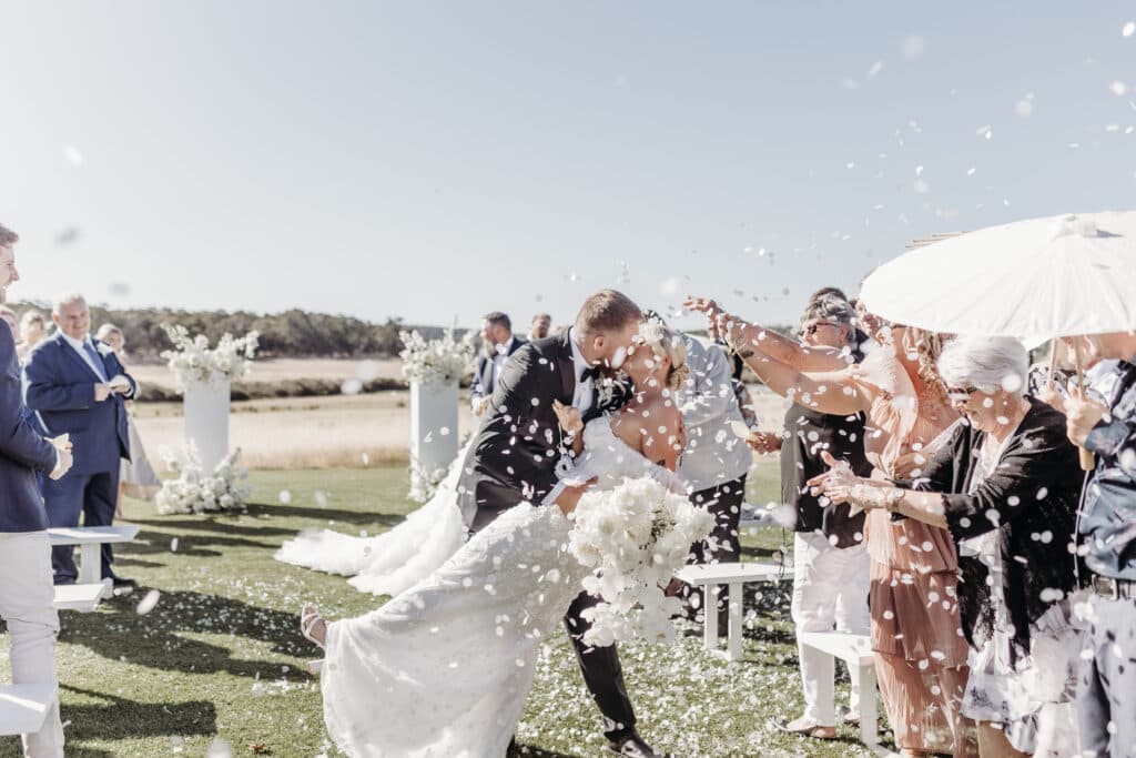 This Couple Had A Classic Monochromatic Farm Wedding in Western Australia