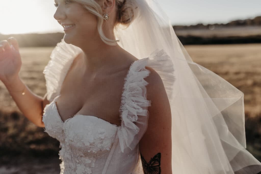 This Couple Had A Classic Monochromatic Farm Wedding in Western Australia