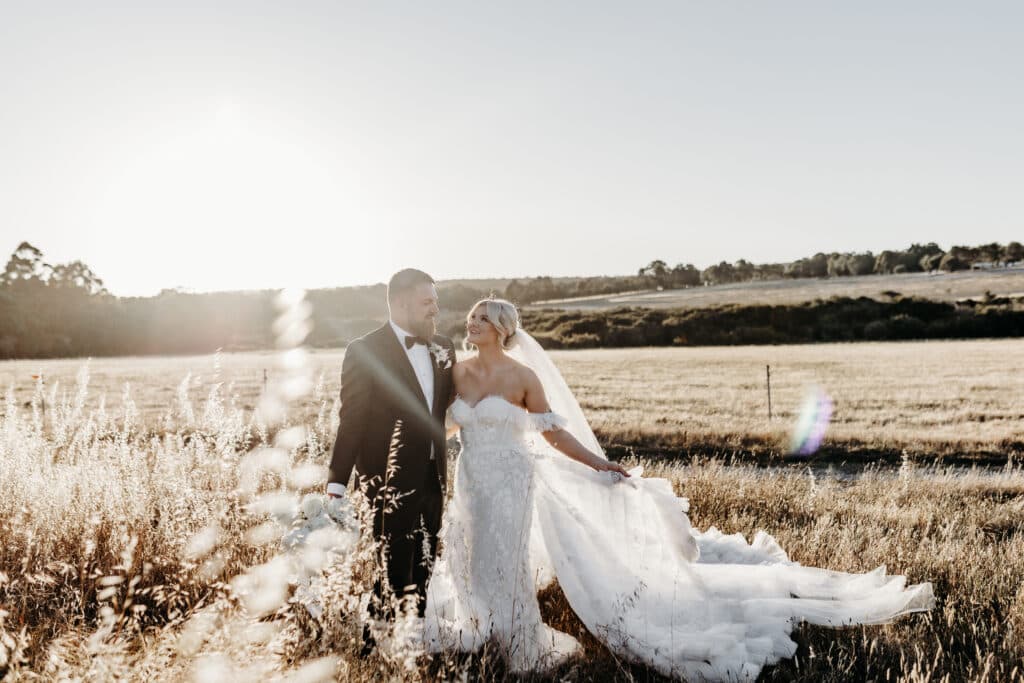 This Couple Had A Classic Monochromatic Farm Wedding in Western Australia