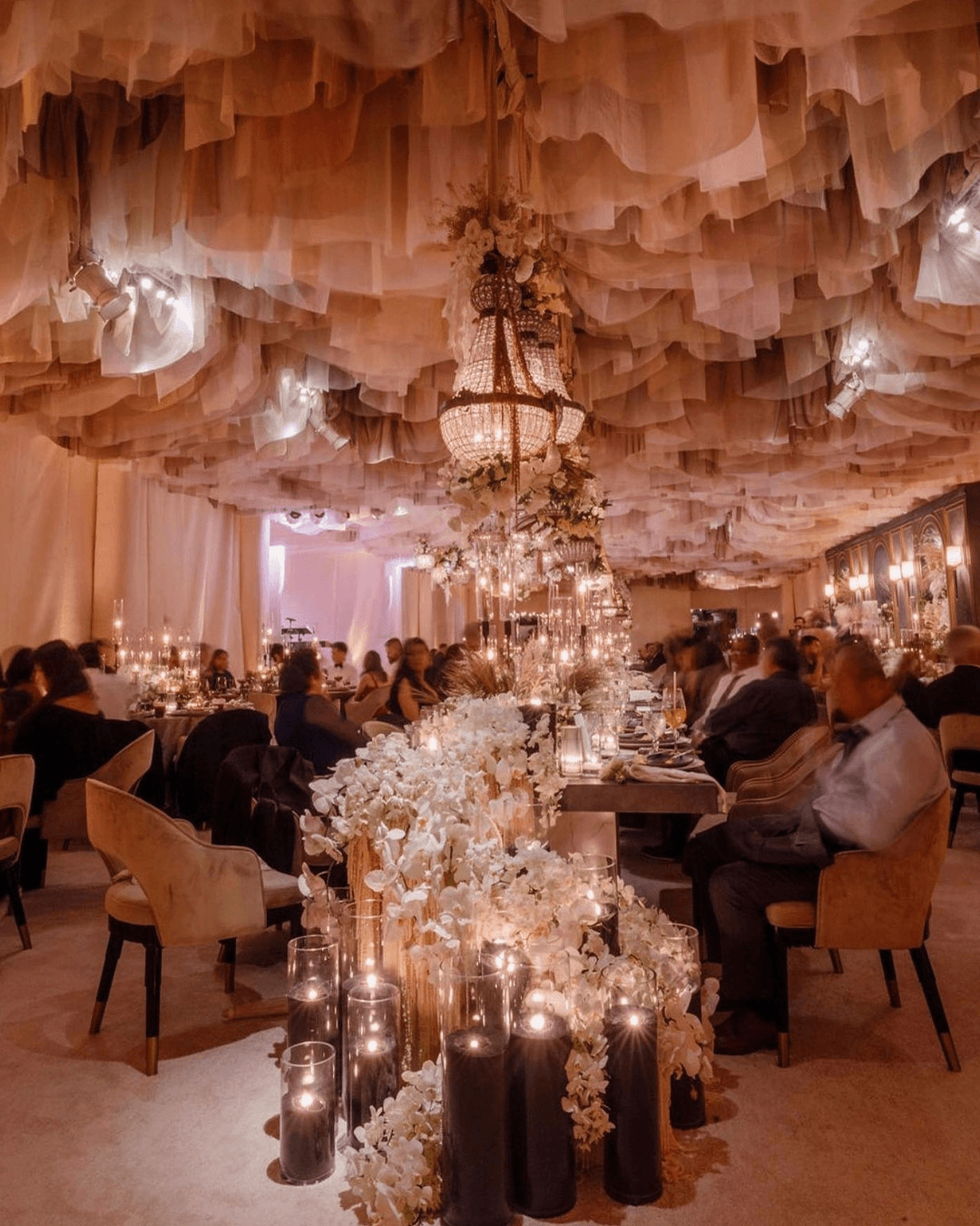 Trending: Fabric Draped Ceilings