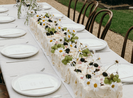 TRENDING: Centerpiece cake