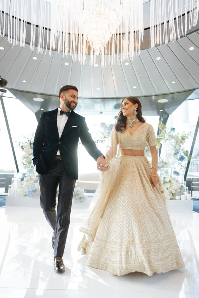 A Floral Indian Engagement on Starship Sydney