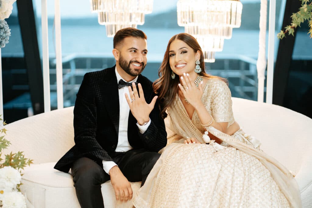 A Floral Indian Engagement on Starship Sydney