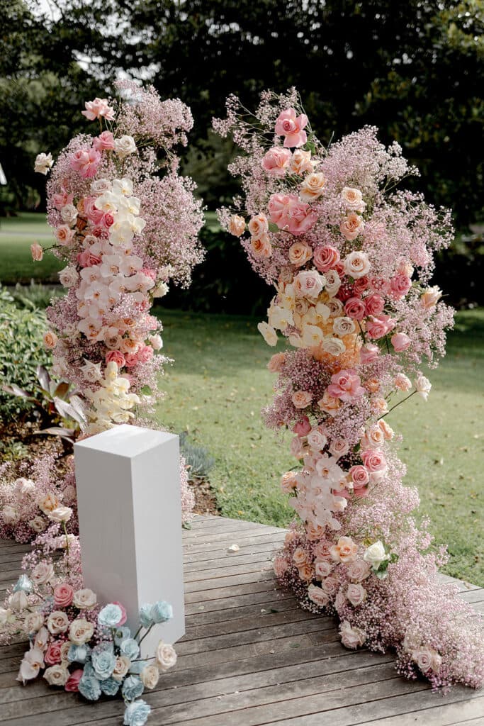 A Garden Themed Wedding Reception At Terrace On The Domain in Sydney, Australia