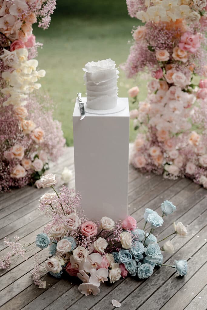 A Garden Themed Wedding Reception At Terrace On The Domain in Sydney, Australia