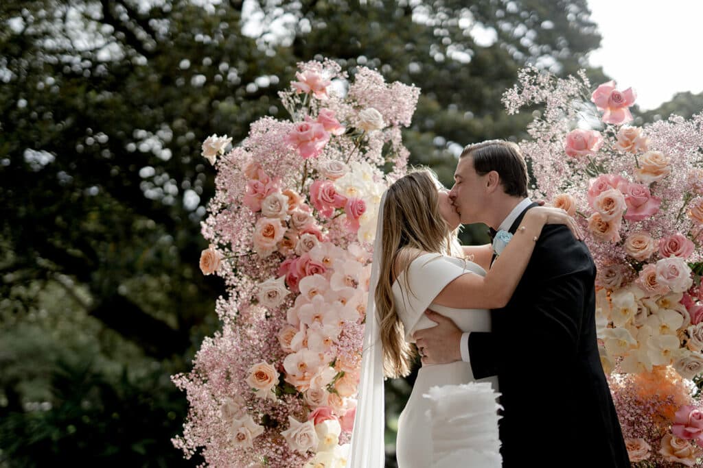 A Garden Themed Wedding Reception At Terrace On The Domain in Sydney, Australia