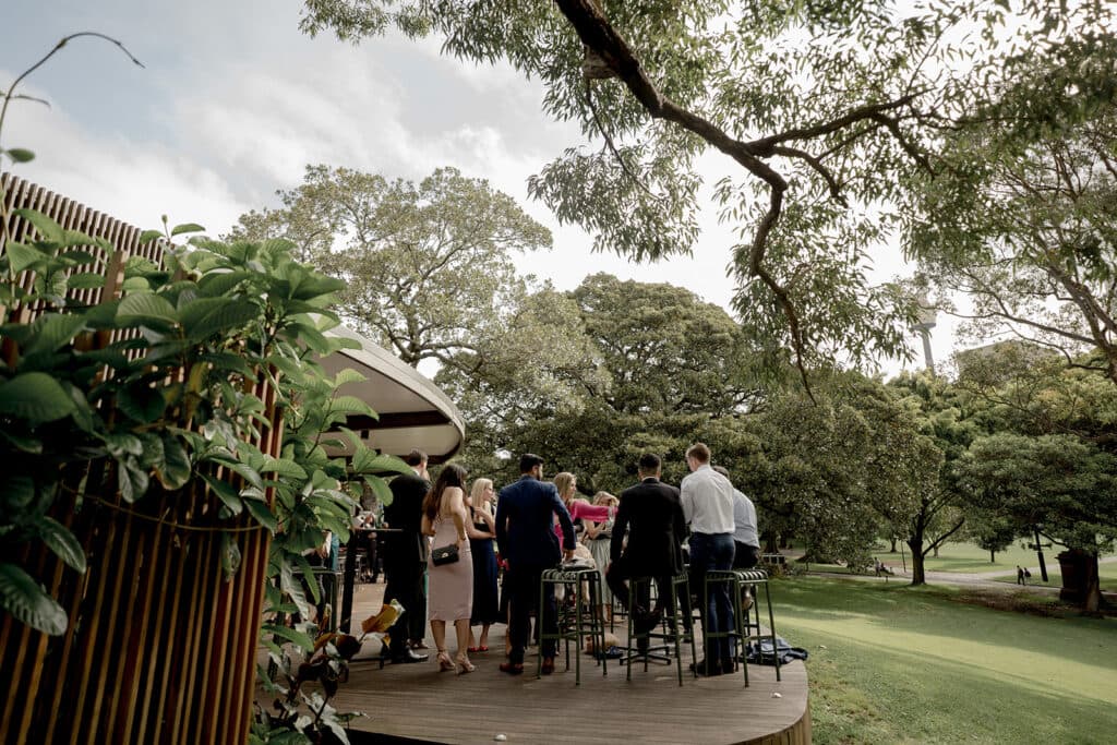 A Garden Themed Wedding Reception At Terrace On The Domain in Sydney, Australia
