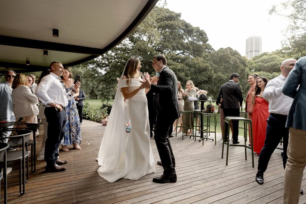 A Garden Themed Wedding Reception At Terrace On The Domain in Sydney, Australia