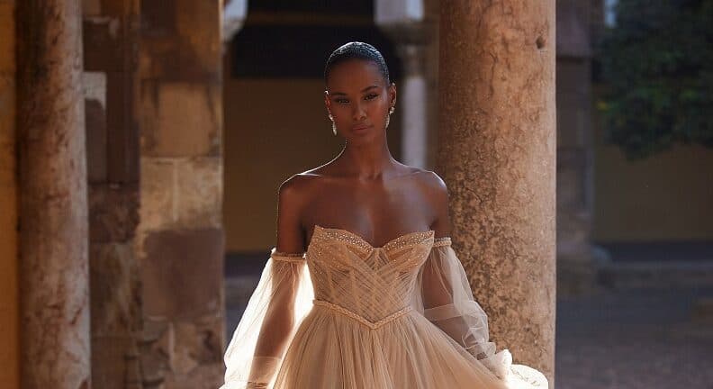 10 Beige Wedding Dresses for a Unique Yet Elegant Bridal Look