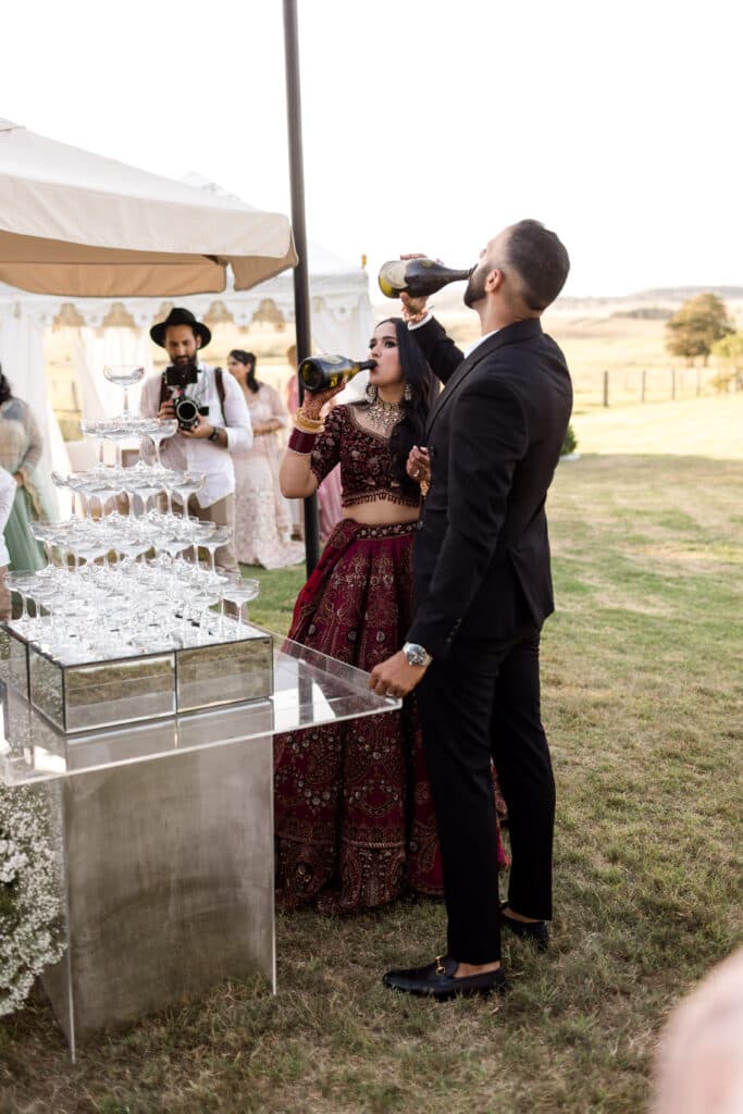This Couple Had A Chic Indian Wedding Inspired By "Bridgerton" in NSW