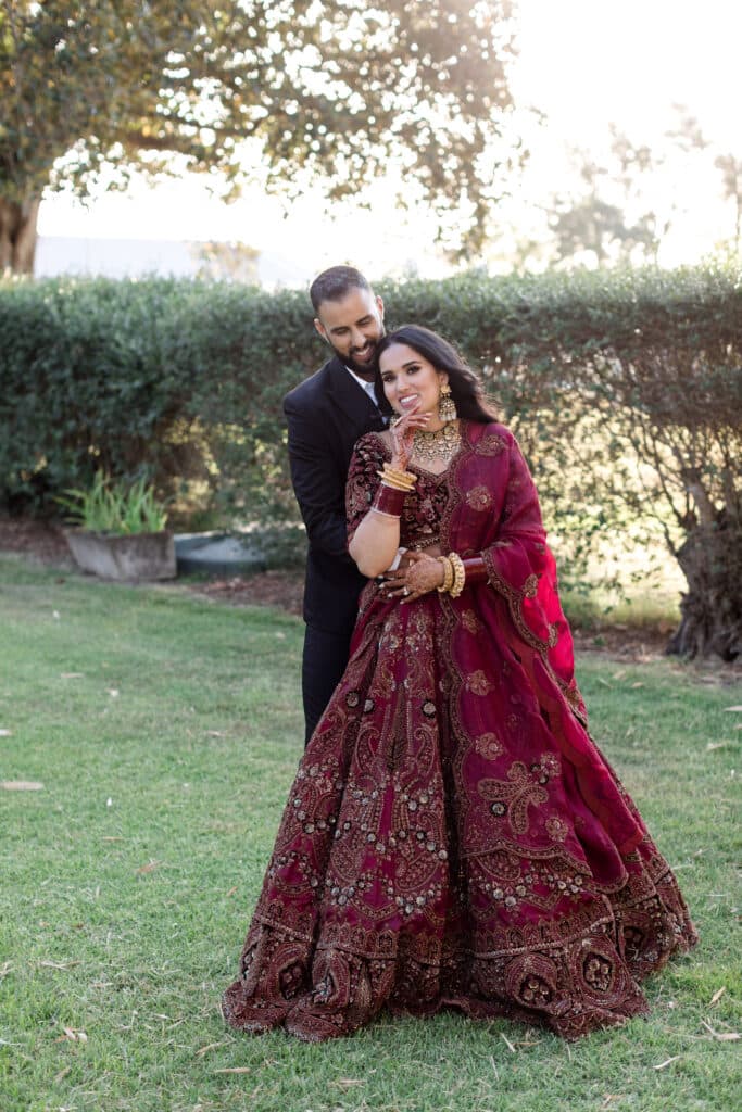 This Couple Had A Chic Indian Wedding Inspired By "Bridgerton" in NSW