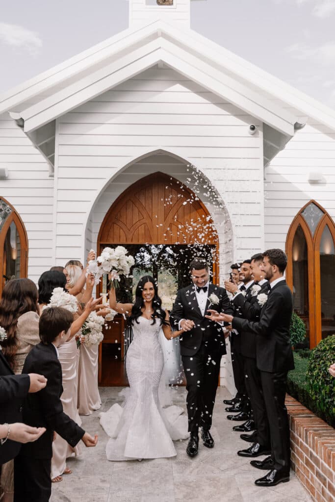 This Couple Had the Chicest All-White Wedding on Gold Coast