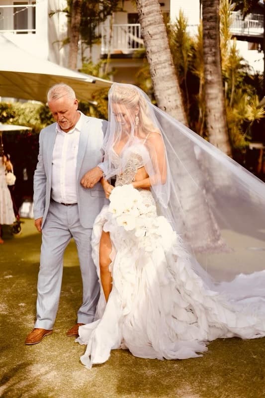 Celebrity Designer Gets Wedded in Four Gowns She Designed Herself