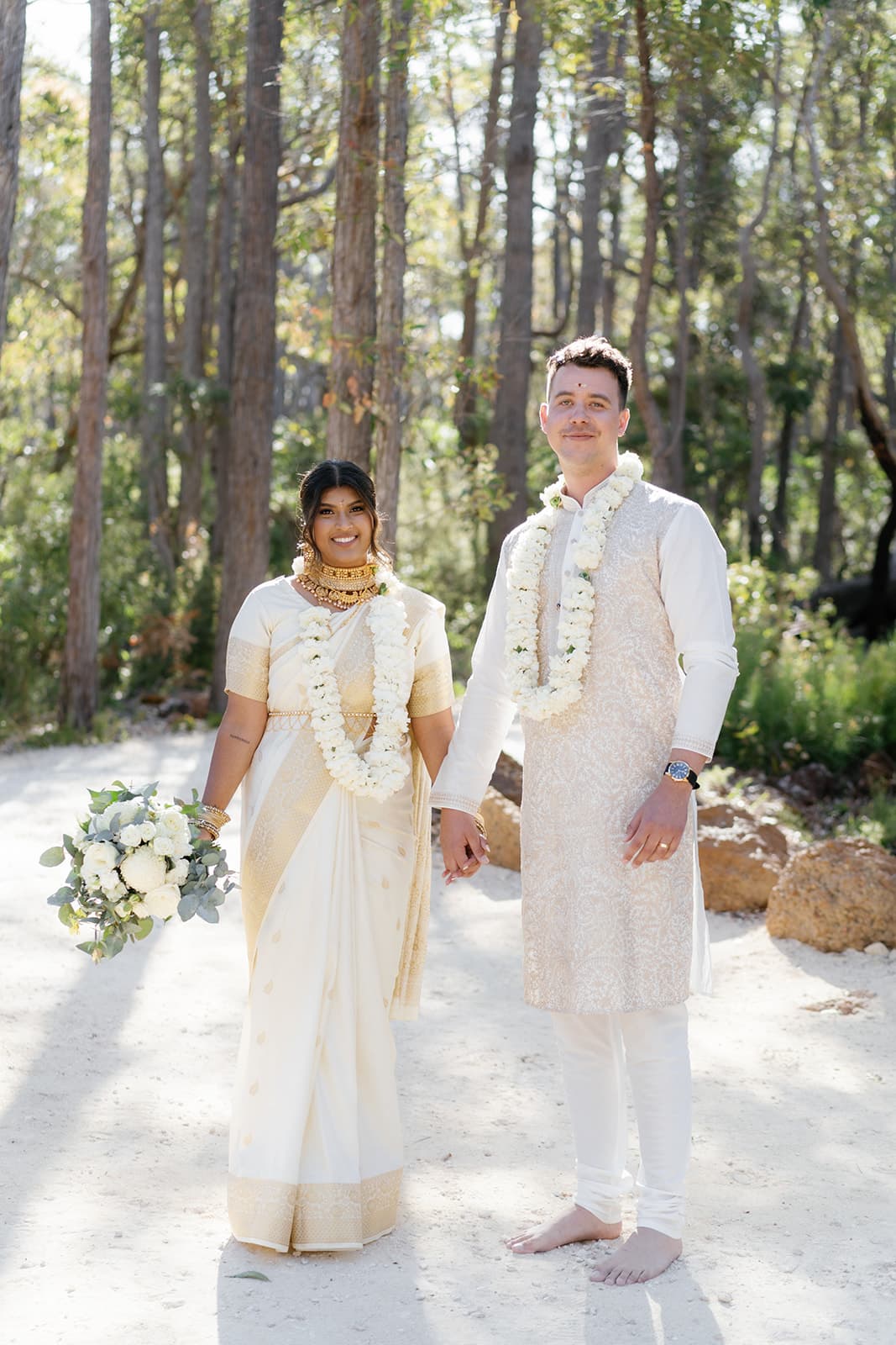 This Chic Multicultural Wedding Blended South Indian and Polish Traditions