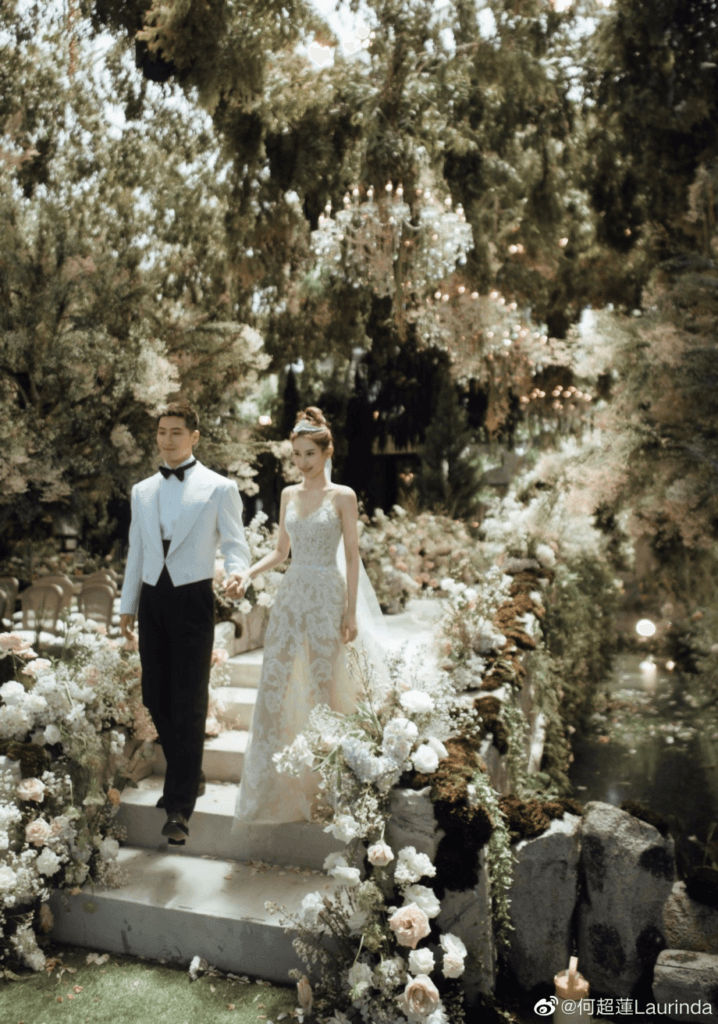 The beautiful Laurinda Ho and Shawn Dou in their lavish destination wedding in Bali.