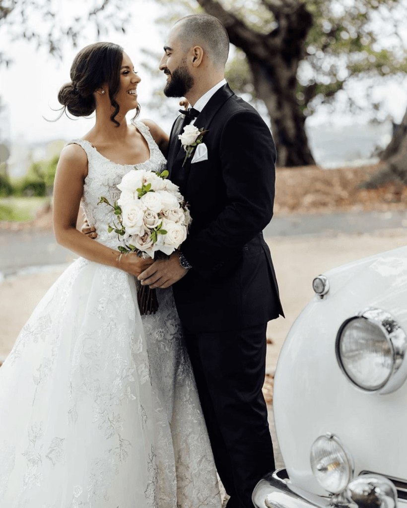 Stunning couple at the Waterview in Bicentennial Park. 