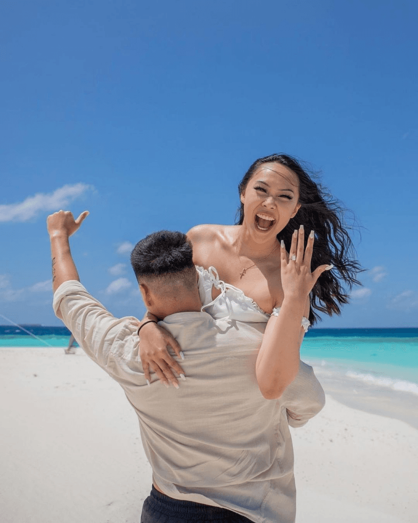 The ultimate surprise wedding proposal by the beach. 