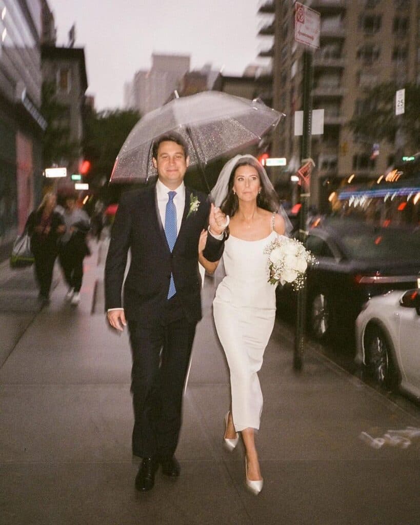 Simple yet elegant wedding dress from Markarian.