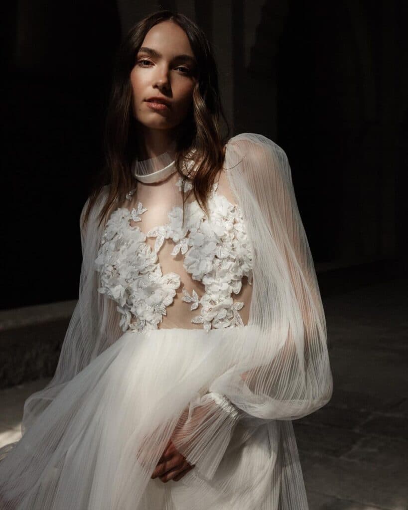 This beautiful gown in from Christie Nicole