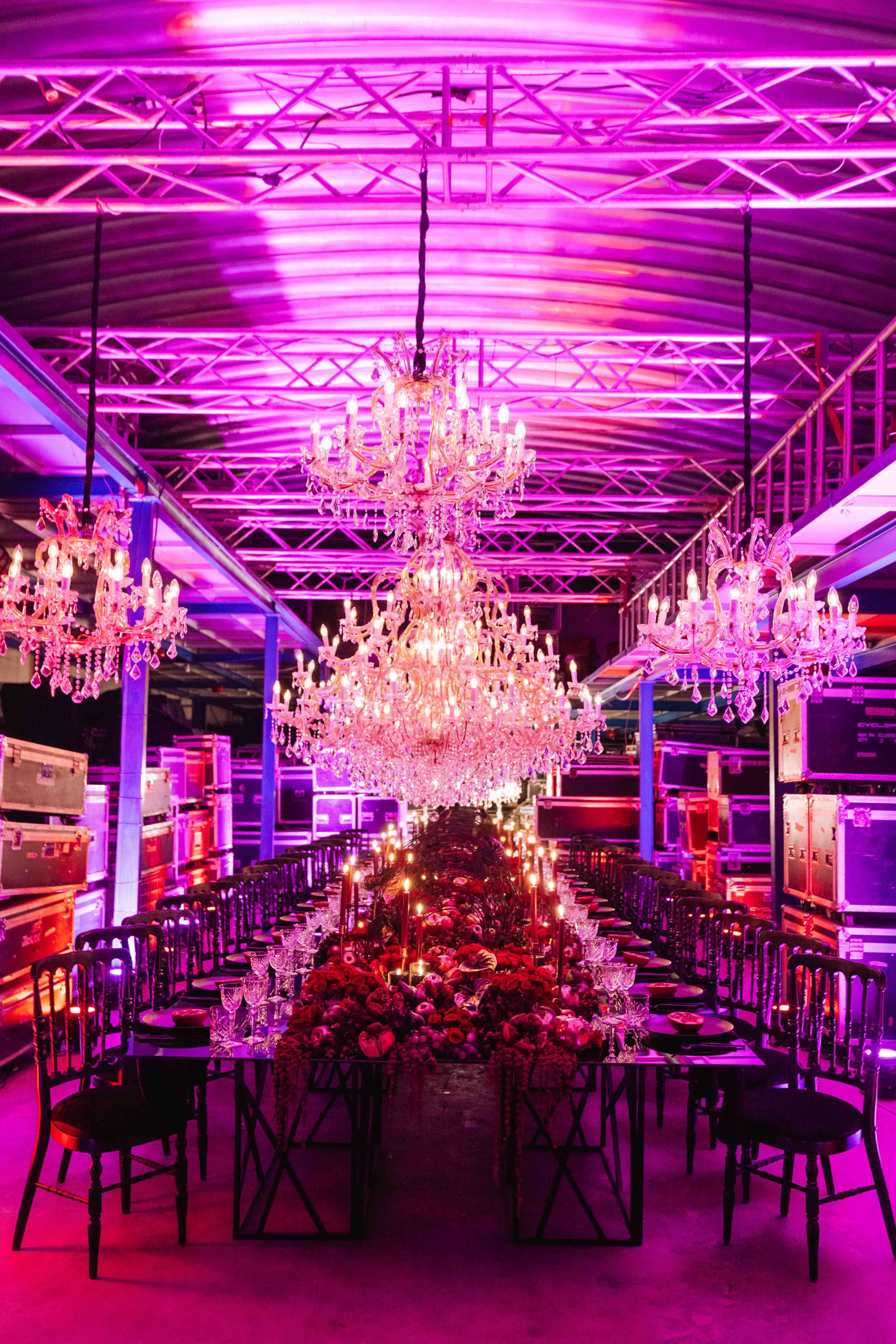 A Christmas inspired wedding table setup exclusively for Wedded Wonderland