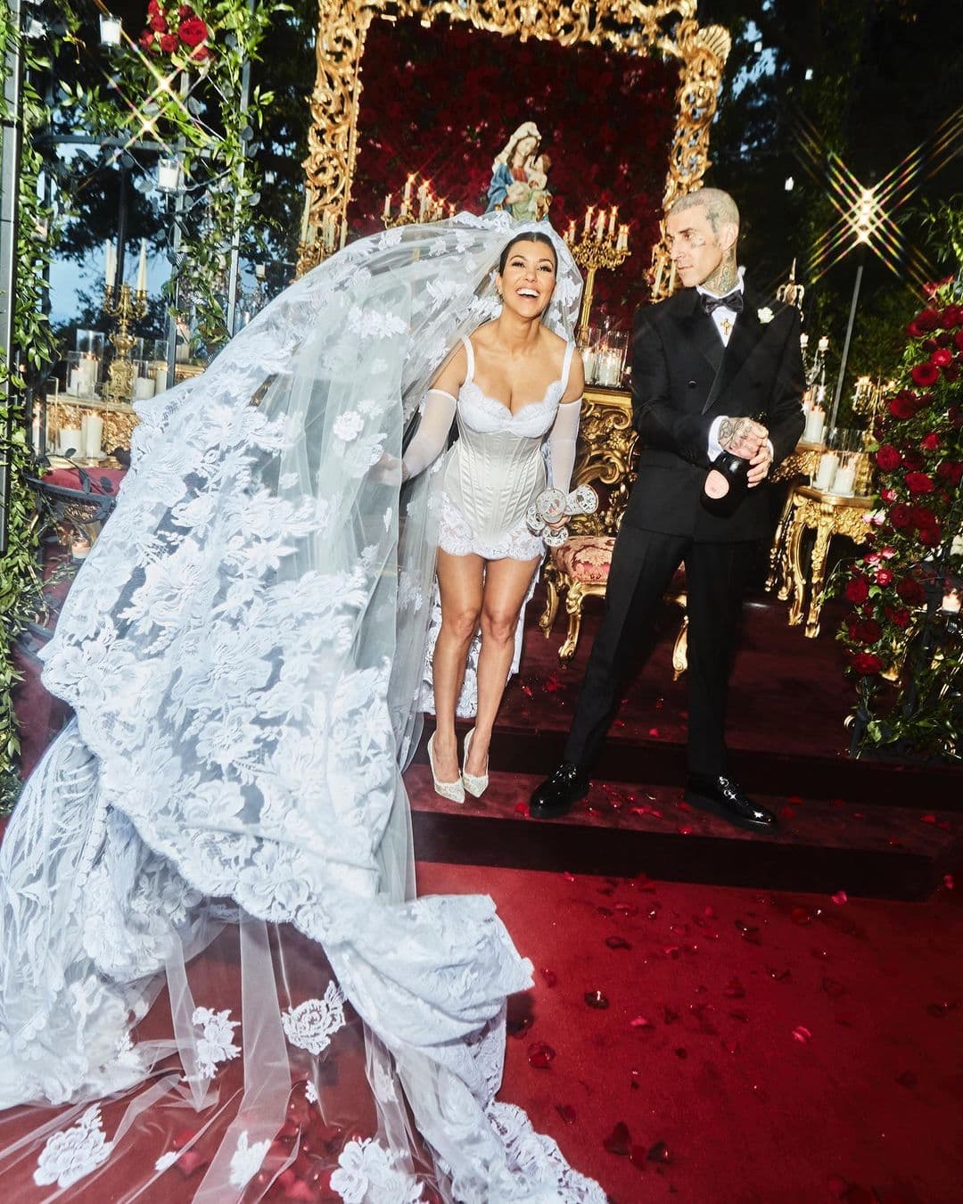 Kourtney Kardashian and Travis Barkers Italian Wedding
