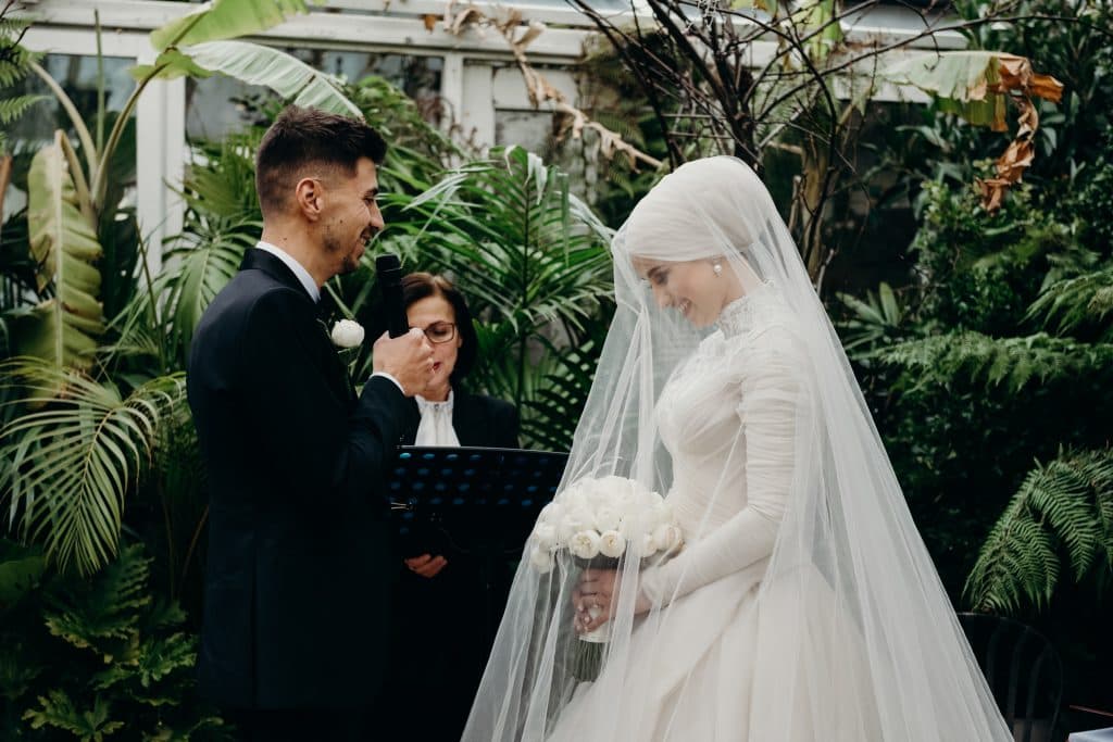 This Modest Bride Wore the Most Beautiful Ball Gown