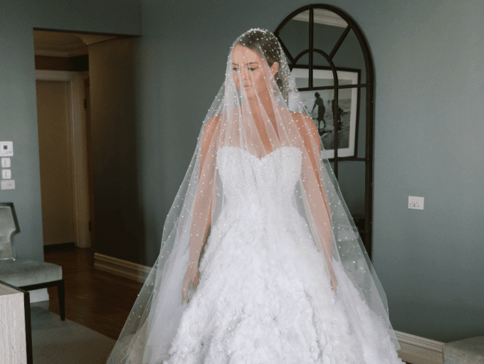 This Bride Donned A Glamorous Ball Gown on Her Special Day