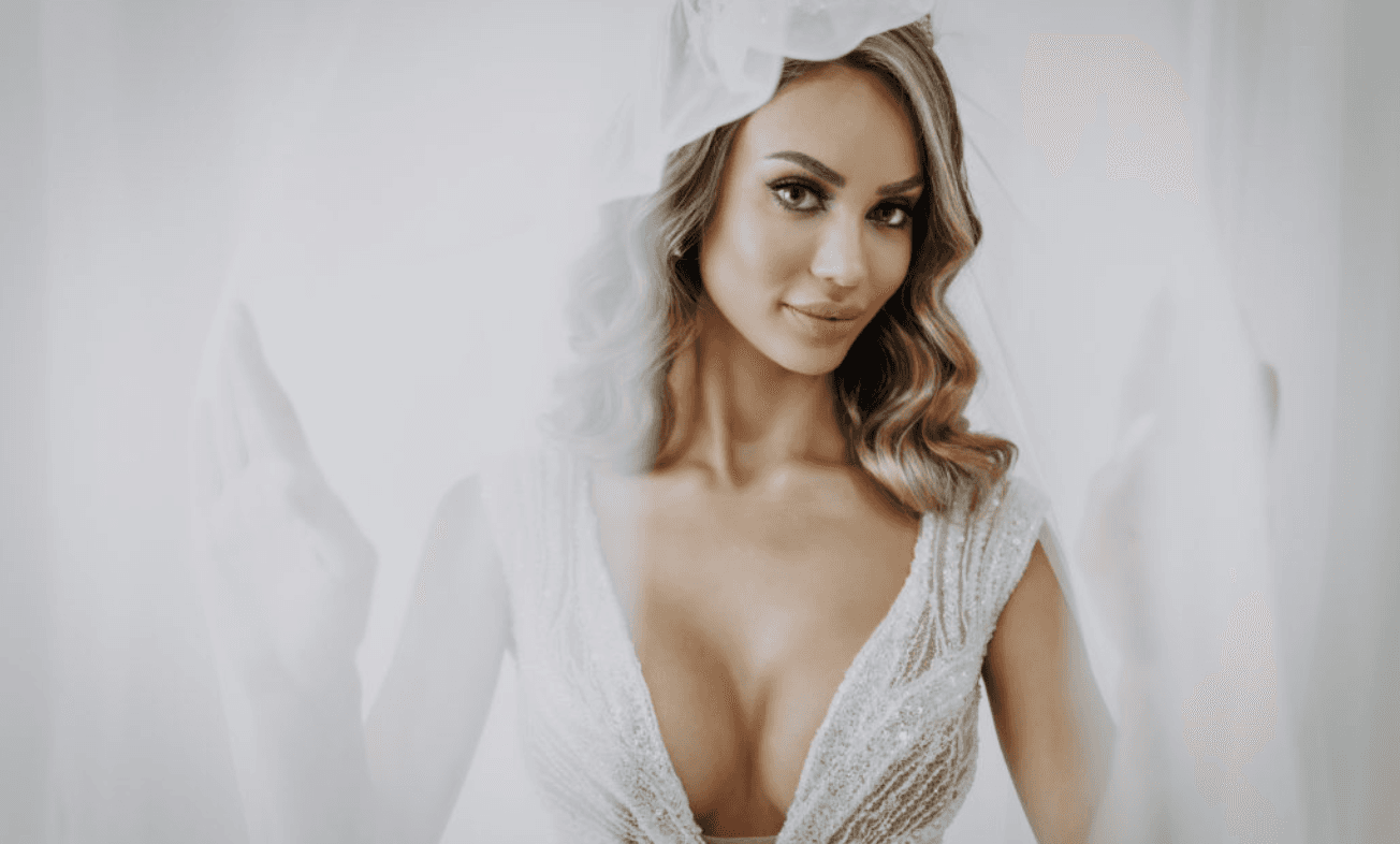 This Bride Had the Most Glamorous Bridal Look